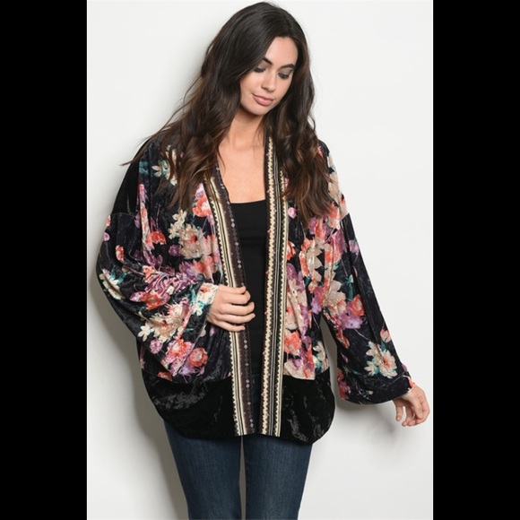 floral kimono jacket